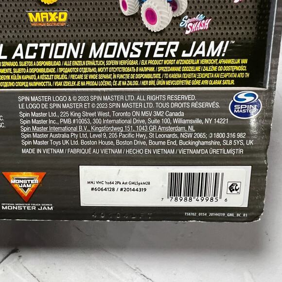 NEW Monster Jam MEGALODON Vs HOOKED Die Cast Truck 1:64 Double Down Showdown - Picture 6 of 8